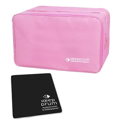 Keepdrum CB-01PK Cajon Bag Pink + Seat Pad • £17.99