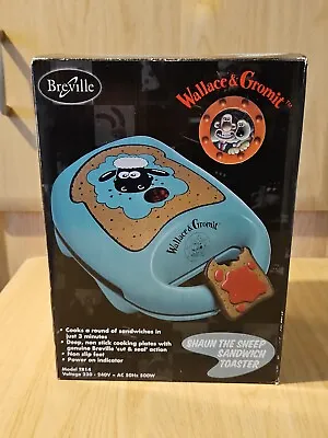 £30.99 • Buy RARE - Wallace And Gromit Electric Sandwich Toaster Toastie Maker By Breville[L2