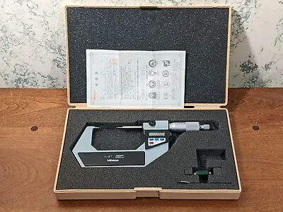 MITUTOYO 1-2 Inch DIGITAL POINT MICROMETER W/ CASE & STANDARD - CARBIDE POINTS  • $219.99