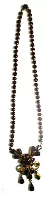 Victorian Bohemian Natural Garnet Crystal Multiple Droplet Necklace All Present • $125