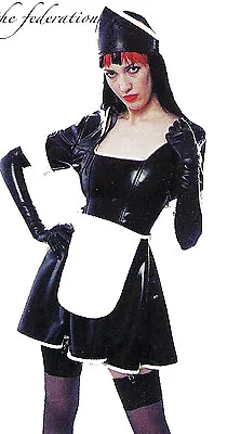 The Federation Rubber Latex Maids  Dress Brand New Cross Dress • £124.99