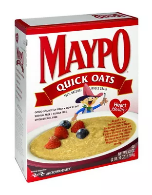 Homestate Farms Maypo Quick Oat Cereal 42 Ounce - 8 Per Cas • $68.97