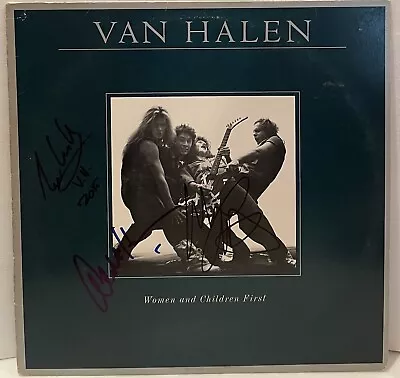 Van Halen Signed X3 Women And Children First Album Vinyl Record Eddie Alex Proof • $3999.99