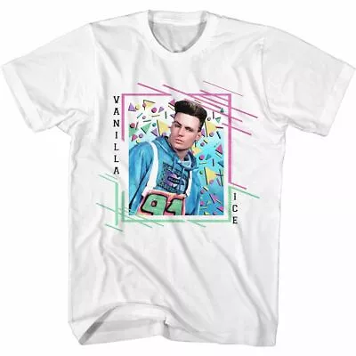 Vanilla Ice Triangles White T-Shirt • $23.94