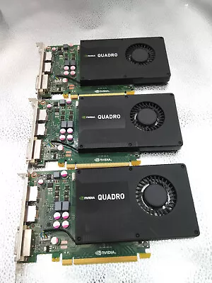 LOT OF 3 HP Nvidia Quadro K2000 2GB GDDR5 Video Graphics Card 713380-001 • $49.99