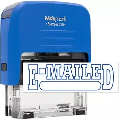 Self Inking Rubber Stamp With Blue Ink E-MAILED • $22.88