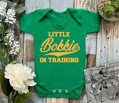 £11.99 • Buy Little Bokkie In Training Baby Vest Rugby Tour South Africa Springbok Boys Gift