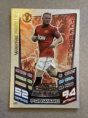 £4 • Buy Match Attax 2012/13 12/13 Wayne Rooney Limited Edition Le1