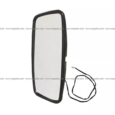 Door Mirror Main Flat Heated Black LH Fit Mitsubishi Fuso/ Isuzu NRR/Chevrolet • $45