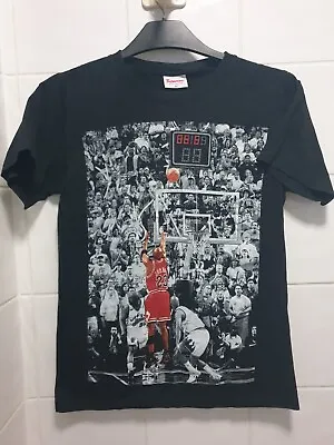 Thanabat Vintage 90s Graphic Rare Michael Jordan Final Shot Black T-Shirt M 36   • £50