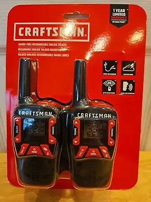 Craftsman CMXZRAZF333 Hands-Free Rechargeable Walkie Talkies! 2-Pack • $25