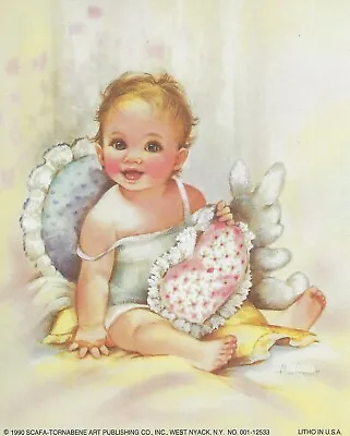 Vintage Never Framed 4 X 5 Nursery Art Print A Prescious Baby Ready For Stardom • $6.29