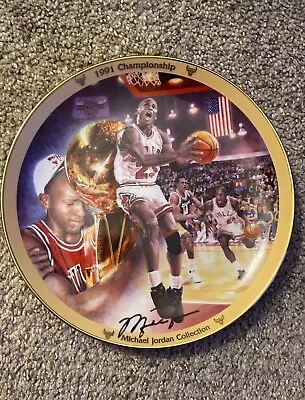 Michael Jordan 1991 Commemorative Championship Plate  • $10