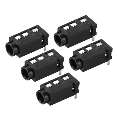 3.5 Mm Audio Jack Connector PCB Mount Female Socket 4 Pin PJ-320A 5pcs • £3.30