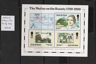Isle Of Man 1989 Mutiny On The Bounty Miniature Sheet (MS415) UM/MNH • £1.25