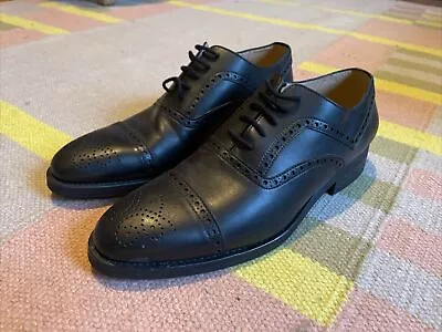 Will's Vegan Shoes - Men’s Goodyear Welt Black Brogues - UK 11/EU 46 - Worn Once • £50