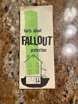 Vintage Federal Civil Defense Pamphlet Nuclear War Fallout Instructions • $35
