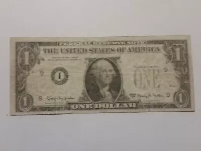 1963-A US Dollar Note MAJOR ERROR No Serial # No Green Seal Back Off Color • $200