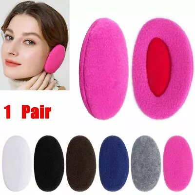 Bandless Earmuffs Ear Warmers Fleece Ear Covers Winter Ear Muffs Unisex Adults • $6.36