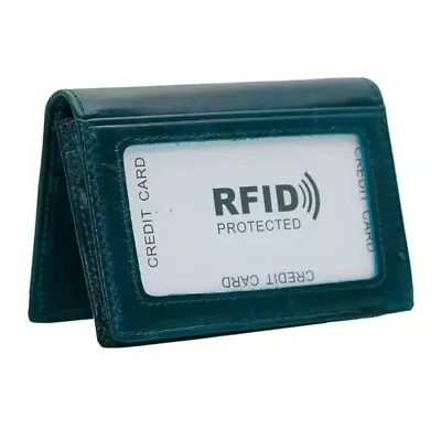 Mens Wallet RFID Blocking Card Holder Slim Leather Wallet With ID Window • £4.99