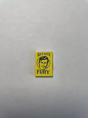 SGT NICK FURY Marvel Mini Book Comic Gumball MARVELMANIA 1966 HIGH GRADE YELLOW • $29.99