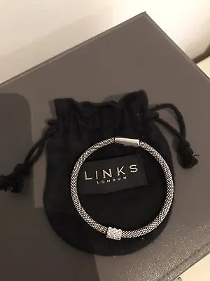 Genuine Links Of London Effervescence Stardust Bracelet Silver 925 VGC • £70