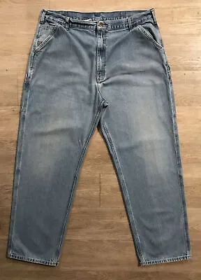 Carhartt B13 STW Loose Original Fit Carpenter Denim Work Jeans Men’s   42x34 • $19