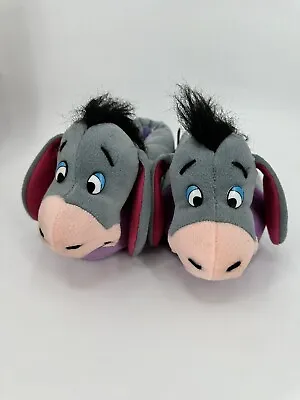 New Vintage 1990s Winnie The Pooh EEYORE Plush House Slippers Men’s 8 • $59.99