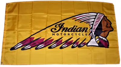 $14.94 • Buy Indian Motorcycle 3'x5' Flag Banner Fast Shipping