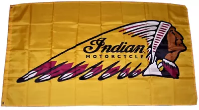 $14.94 • Buy Indian Motorcycle 3'x5' Flag Banner Fast Shipping