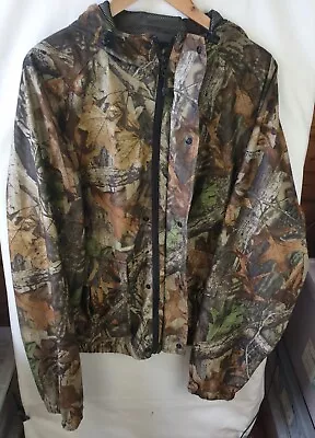 Mad Dog Camouflage Hooded Jacket XXL Green Brown Fishing Hunting Walking • £22