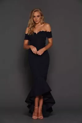 ELLE ZEITOUNE Luxe Camile Gown/Dress Sz 6 Navy • $63.75