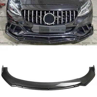 For Mercedes-Benz AMG35 AMG45 GT Front Bumper Lip Spoiler Splitter Carbon Fiber • $61.75