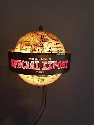 Special Export Beer Old Style Map Globe Motion Moving Spinning Light Up Sign Mib • $249.99