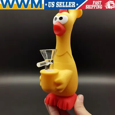 7  Screaming Chicken Bong Bubbler Smoking Pipes Hookah Water Pipe W/ Glass Bowl • $10.99