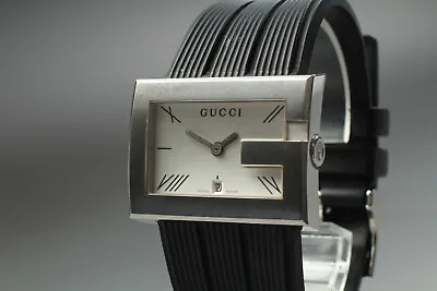 [EXC+++++] GUCCI G Rectangle 100M Quartz Black Dial Date Men's Watch From JAPAN • $199.99