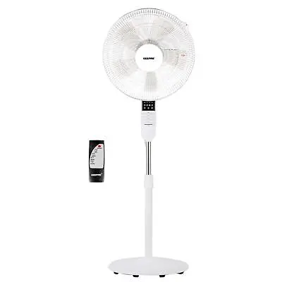 £52.99 • Buy 16'' Electric Oscillating Pedestal Fan Air Cooling With Remote Control Timer