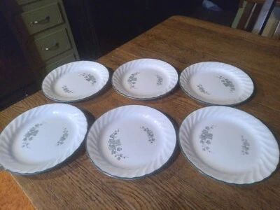 $9.99 • Buy Set Of 6  Corelle Callaway Ivy Scalloped 7 1/4  Salad Or Desert Plates 