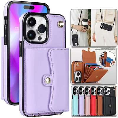 $19.99 • Buy For IPhone 14 Pro Max 13  Pro Max Mini XR X/XS 8 Plus Case Leather Wallet Cover