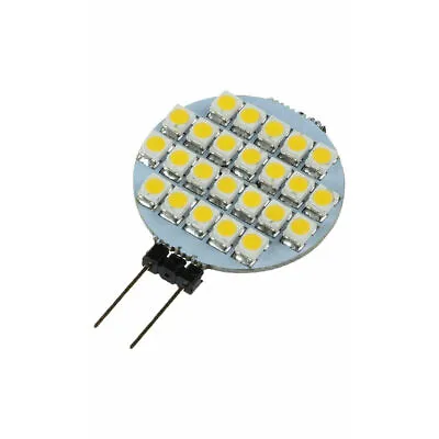 G4 15SMD 12v 24v (10-30v) DC 3W Back Pin Cool White LED Bulb Caravan Boat 0803 • £4.49