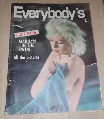 EVERYBODY'S MAGAZINE - MARILYN MONROE - July 18 1962 • $400