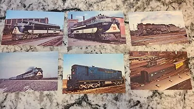 Set Of (6) WABASH Railroad POSTCARD - CANNONBALL Locomotive RR Vintage 1949-1961 • $9.99