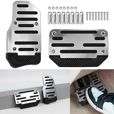$11.99 • Buy Silver Non-Slip Automatic Gas Brake Foot Pedal Pad Cover Car Accessories Parts