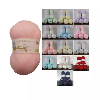 James C Brett Supersoft Baby DK Wool/Yarn 100g X5 - Bundles • £12.95