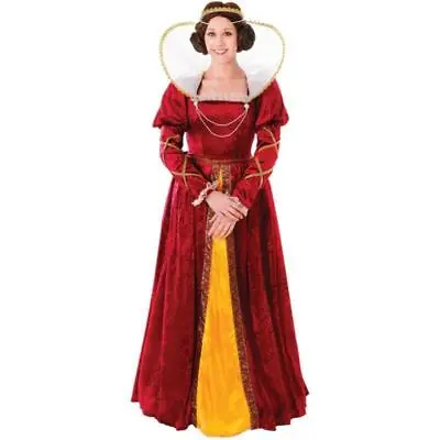 Bristol Novelty Medieval Queen Elizabeth Women's Fancy Dress Costume • £38.99