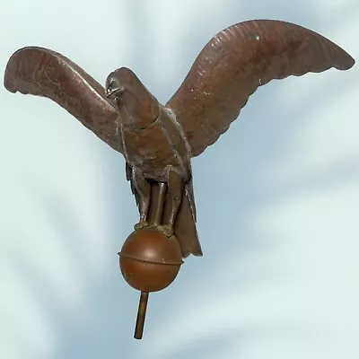 Antique Large 24” Copper Spread Winged Eagle Weathervane Top • $594.99