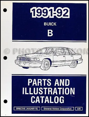 1992 Buick Roadmaster Parts Book Illustrated Catalog Sedan And Estate Wagon 92 • $49