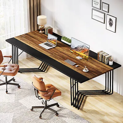 79  Large Computer Desk Modern Executive Desk For Home Office Conference Table • $181.99