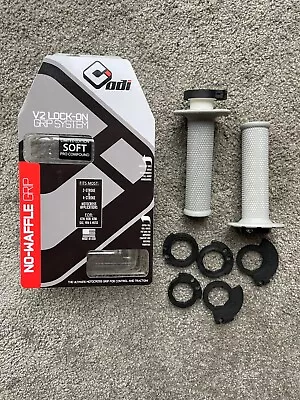 No Waffle Grip Odi V2 Lock-on Motocross Mx Grip System Soft Compound Grey Soft • £25.95