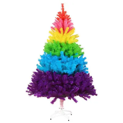Artificial Colorful Rainbow Christmas Tree Xmas Holiday Home Party Decorations • $12.99